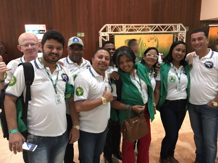 Imagem da notícia: PRESIDENTE DA FESPUMEB-BA MARCA PRESENÇA NO 24º CONGRESSO DA CSPB.